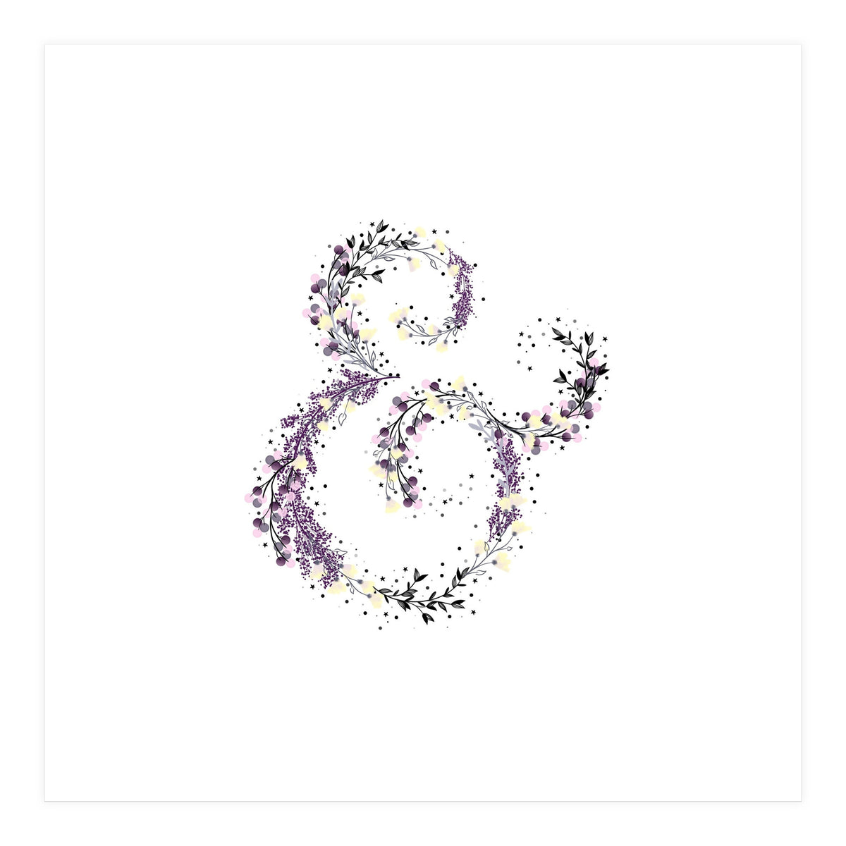 Floral Ampersand (Print Only)