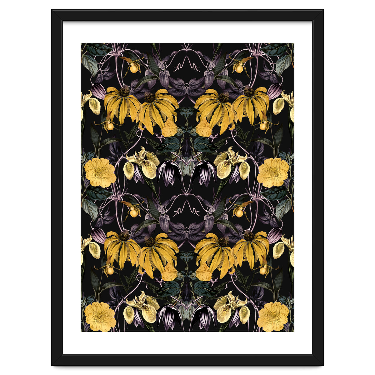 Nocturnal botanical garden kaleidoscope