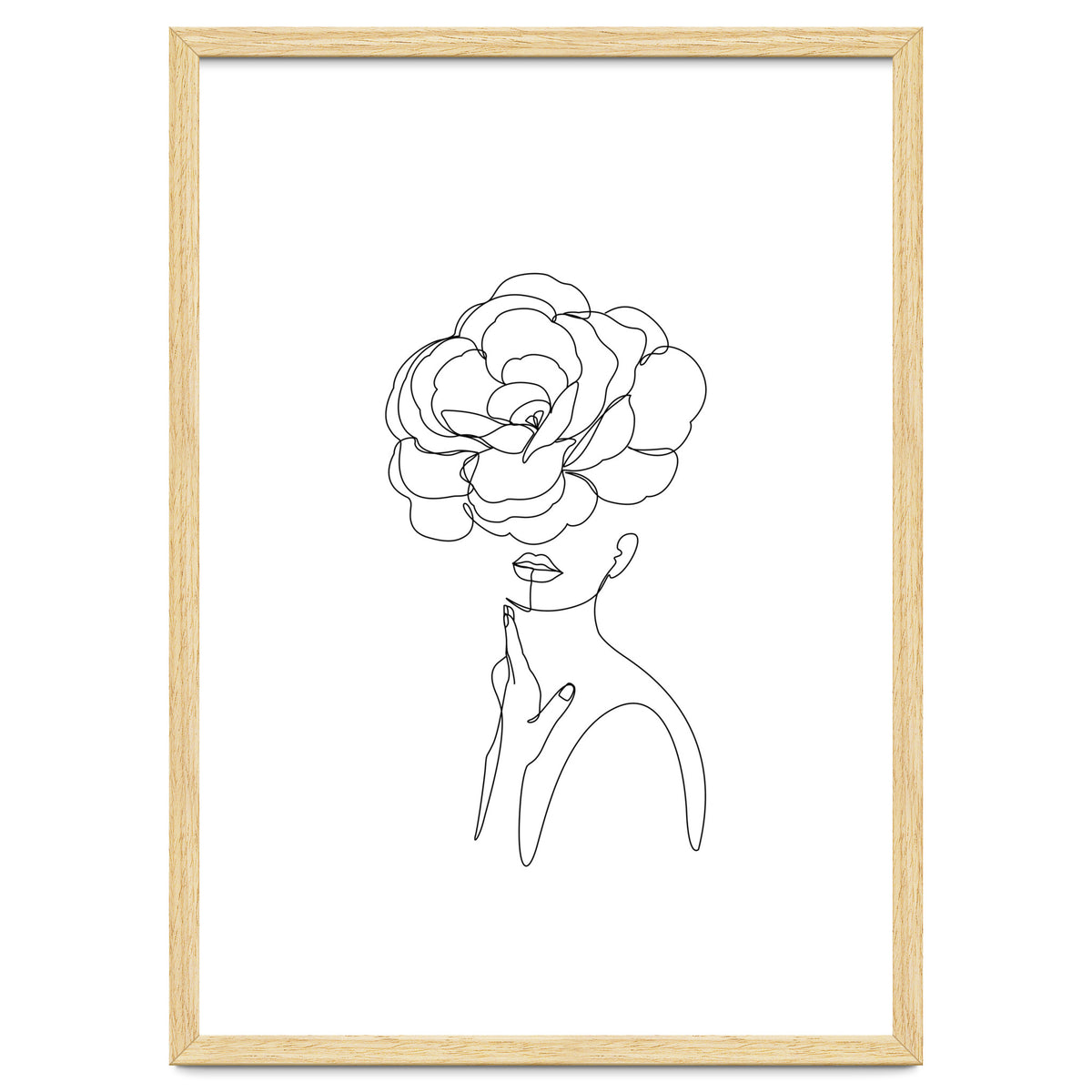 female flower line-a