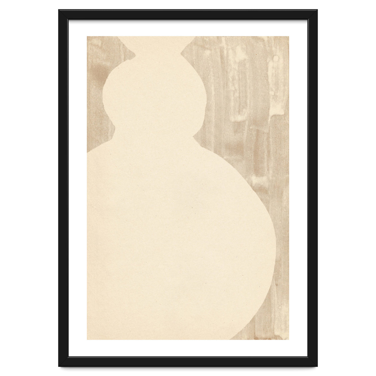 Cream tone vase silhouette