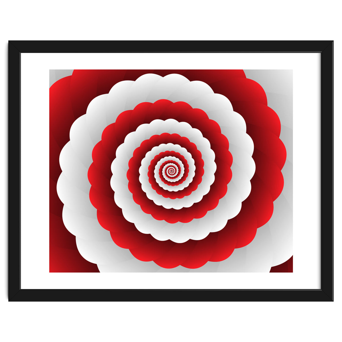 Red Modern Floral Interior Design