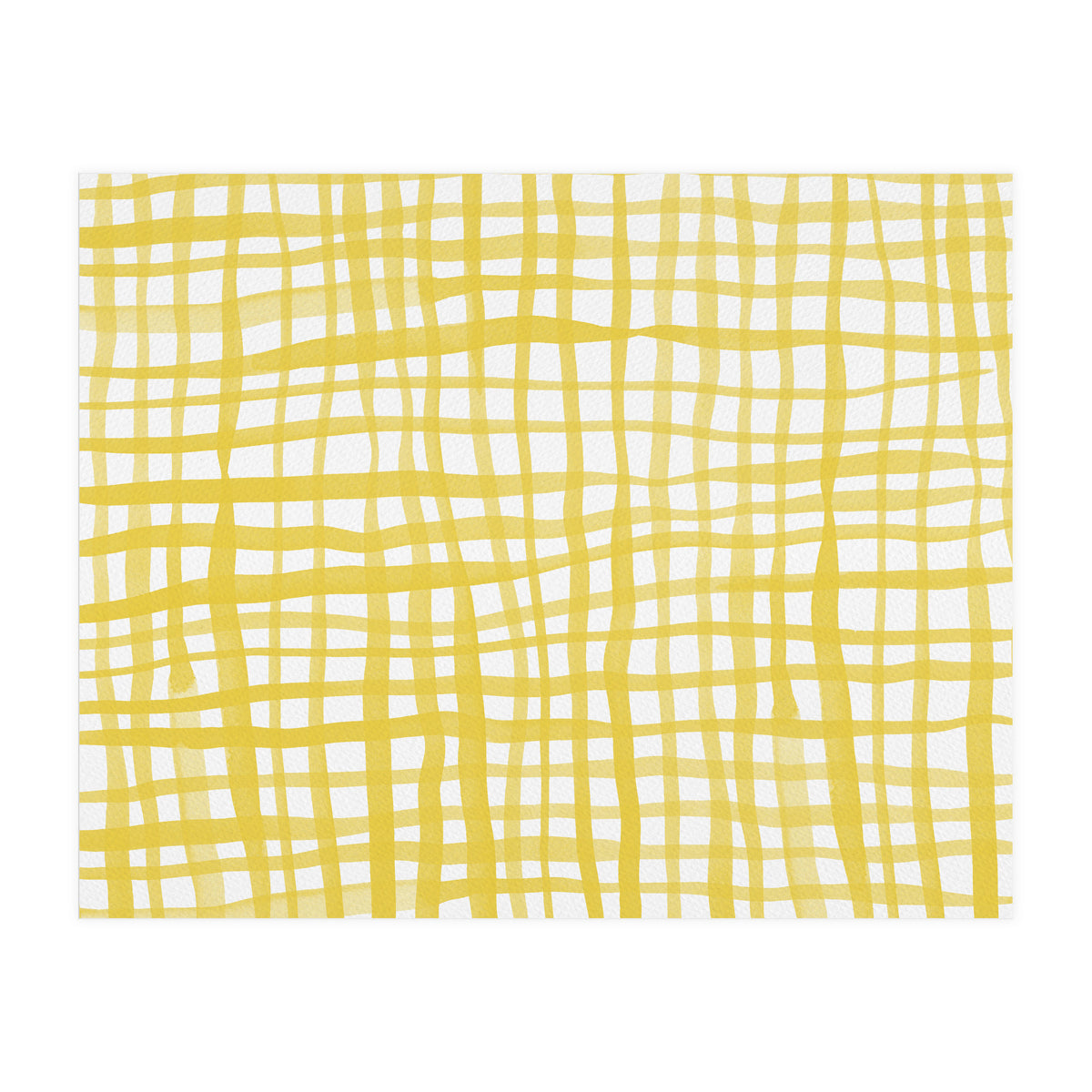 Yellow Gingham (Print Only)