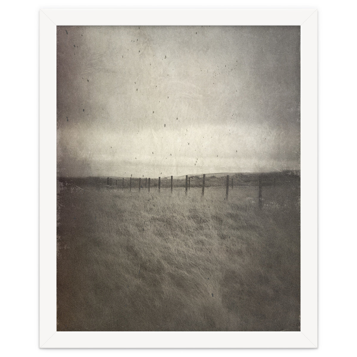 Bleak winter landscape of Saddleworth Moor