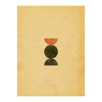 Blurry mid century modern shapes (Print Only)