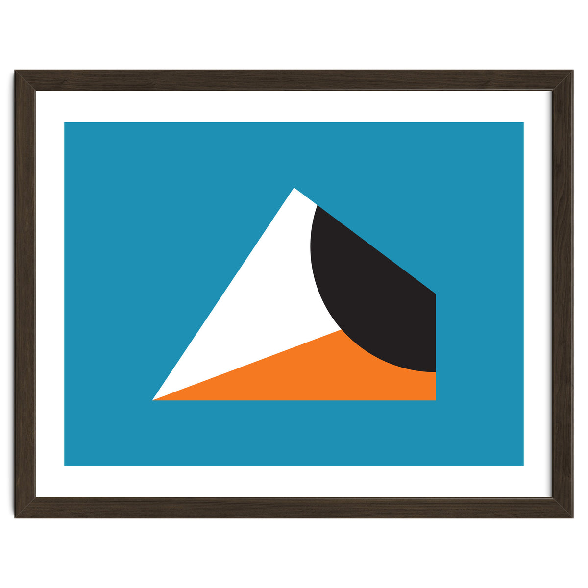 Geometric Shapes No. 16 - blue & orange