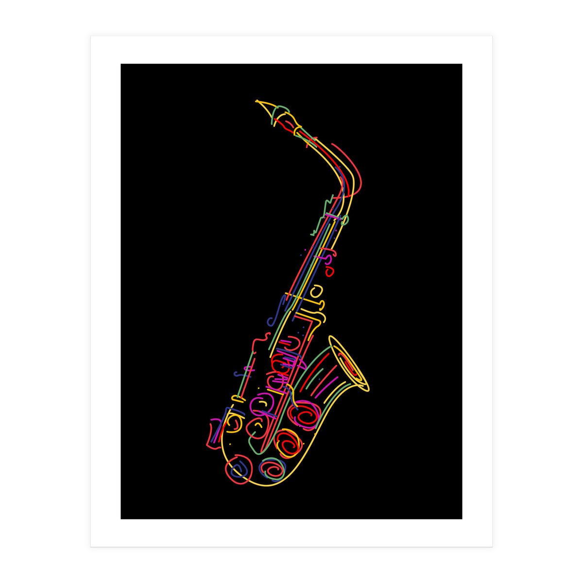 Saxophone (Print Only)
