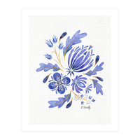 Protea Floral | Blue (Print Only)