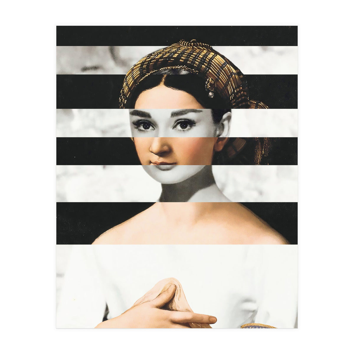 Raphael's La Fornarina & Audrey Hepburn (Print Only)