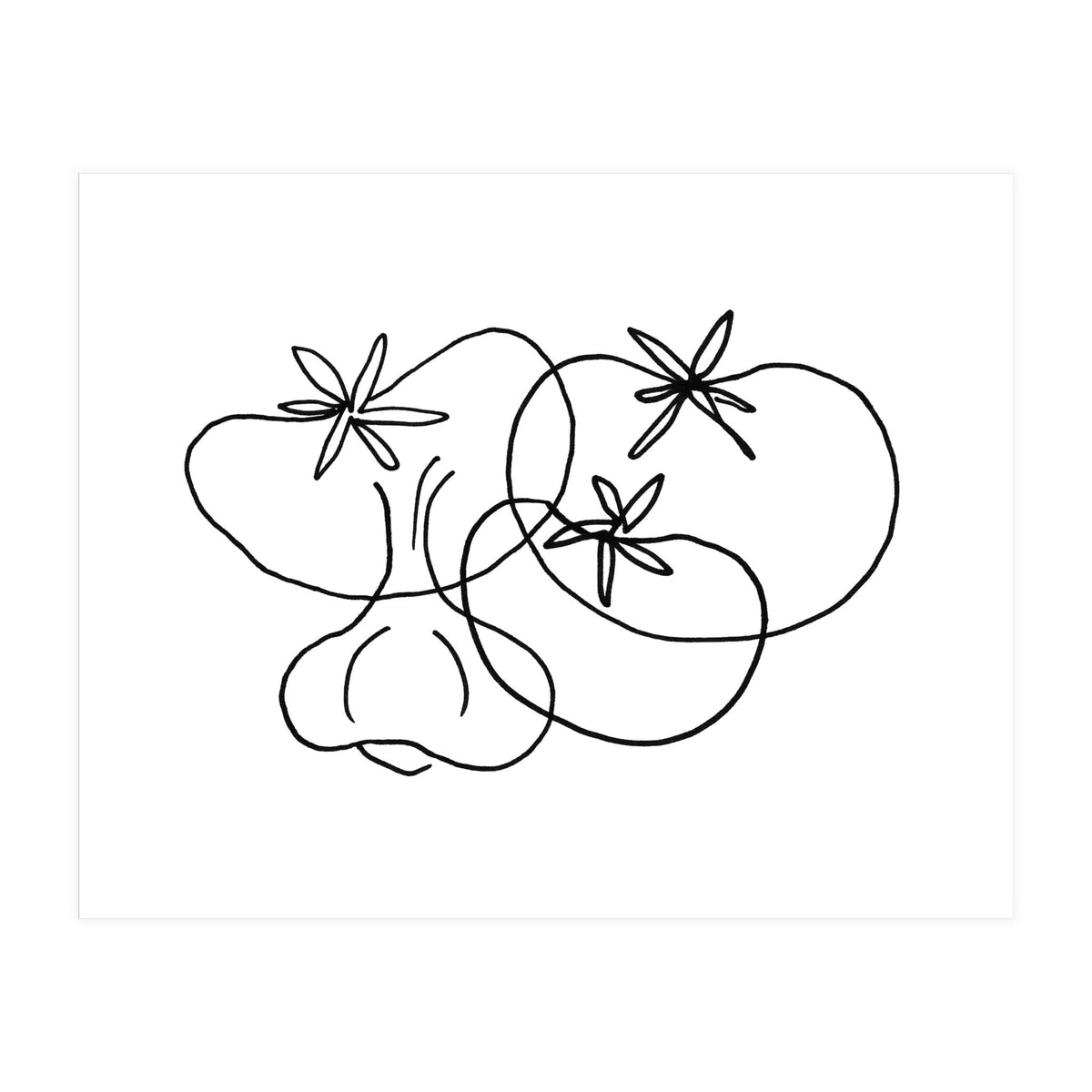 Garlic Tomatoes (Print Only)