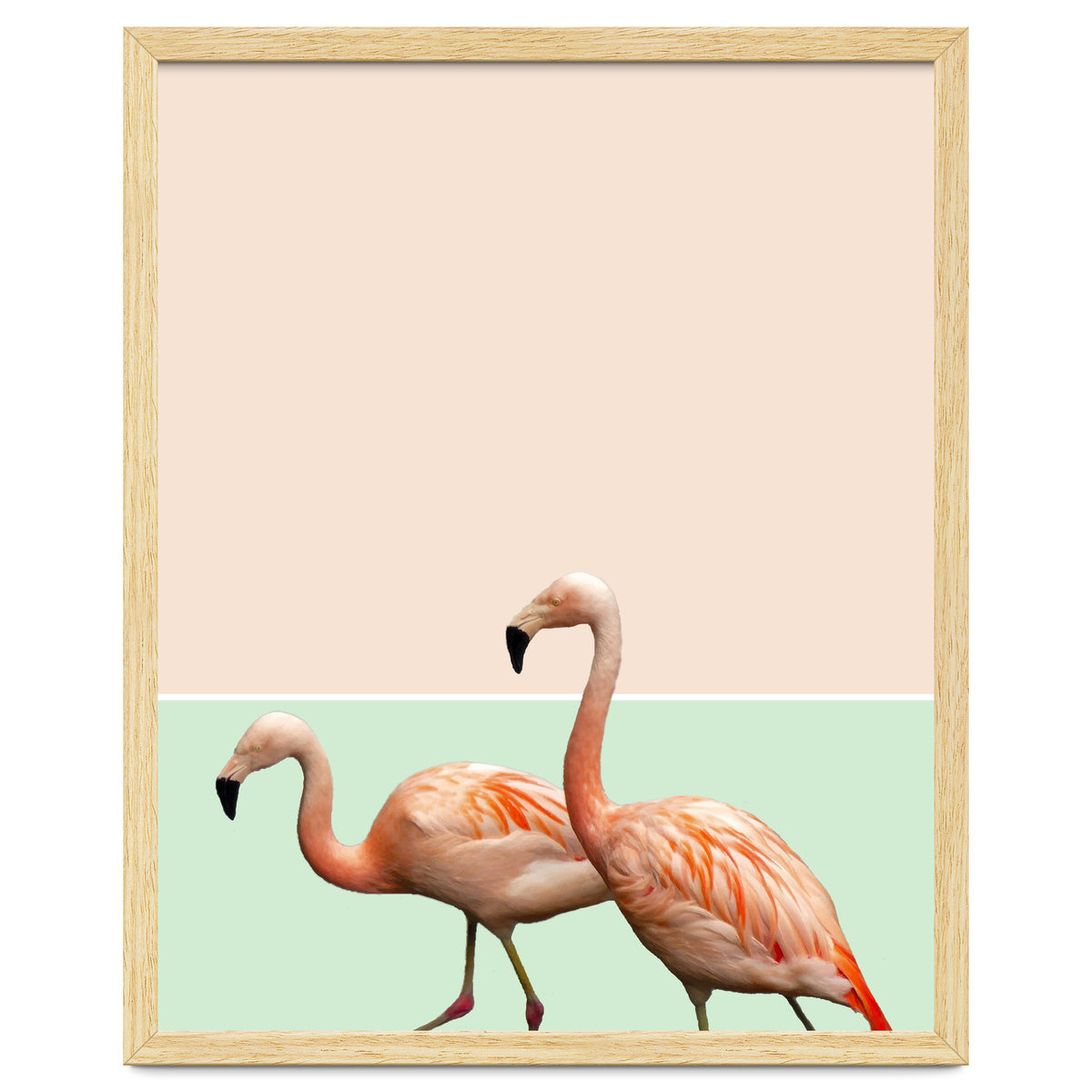 Flamingo Pastel Art