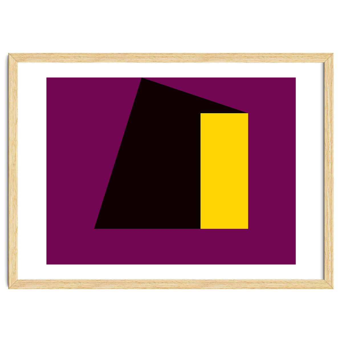 Geometric Shapes No. 55 - purple & yellow