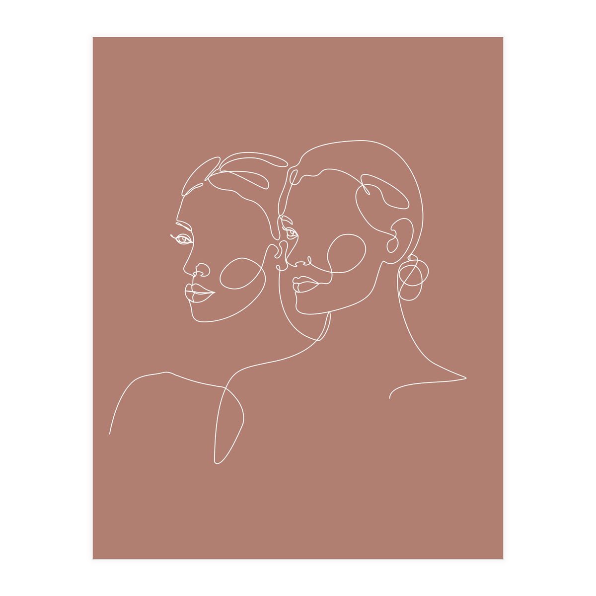 Double woman line-b (Print Only)