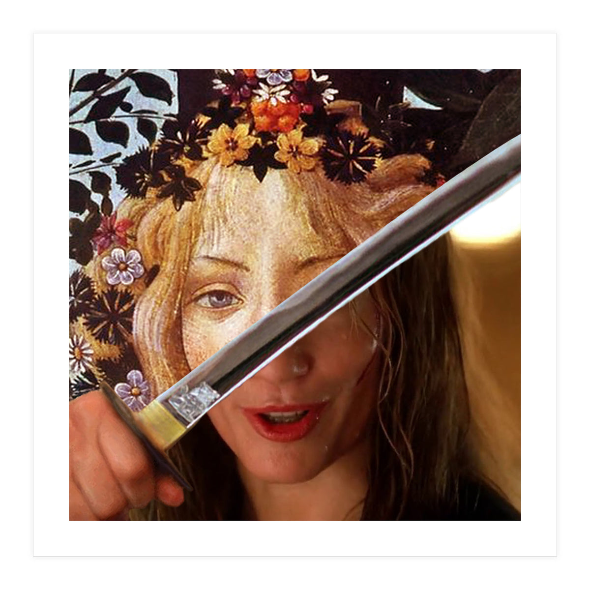 Botticelli's Flora & Black Mamba In Kill Bill (Print Only)