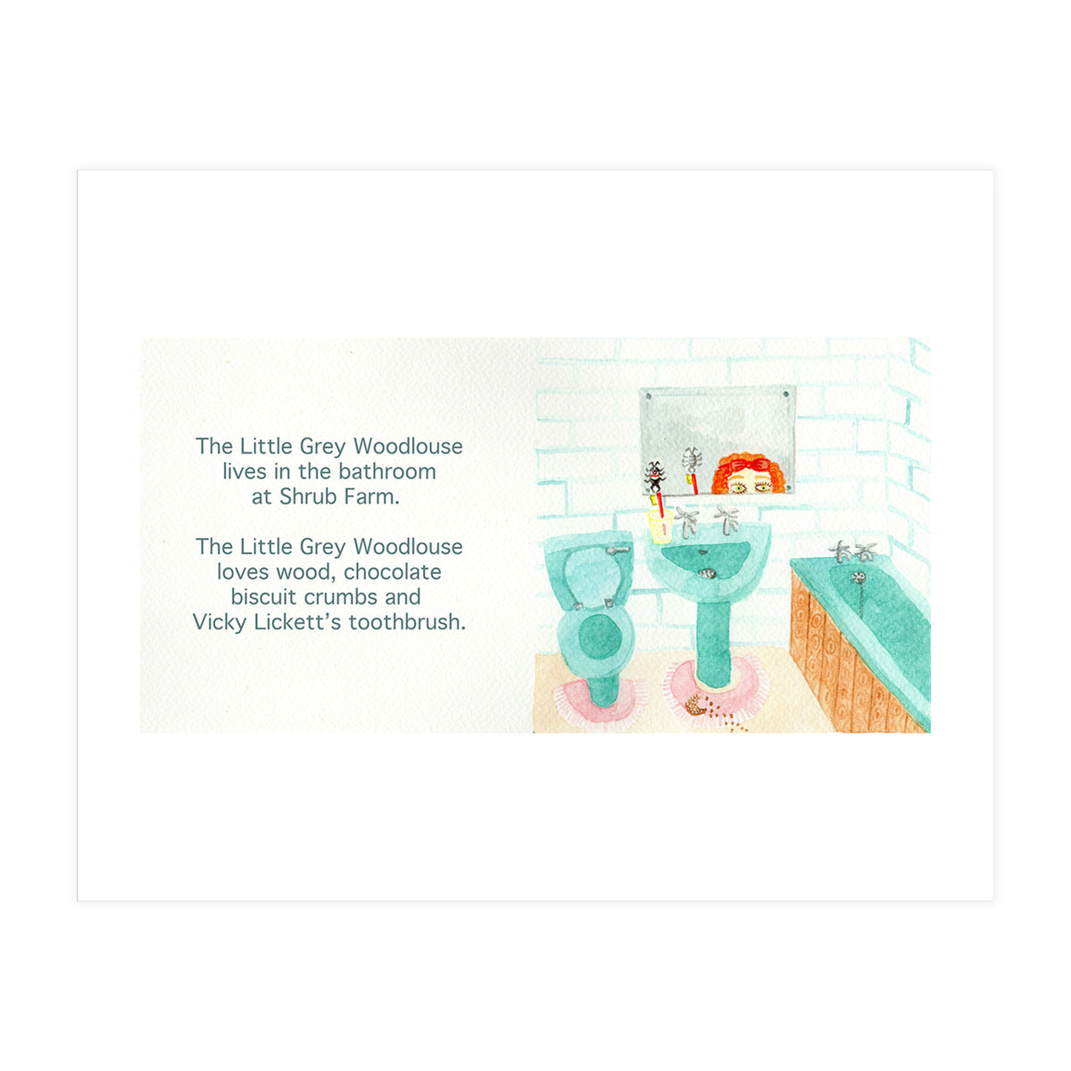 Vicky Licketts & the Little Grey Woodlouse (Print Only)