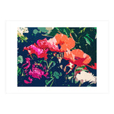 Where Darkness Blooms, Dark Floral Botanical Painting, Eclectic Blush Plants Garden Nature Flowers (Print Only) thumbnail