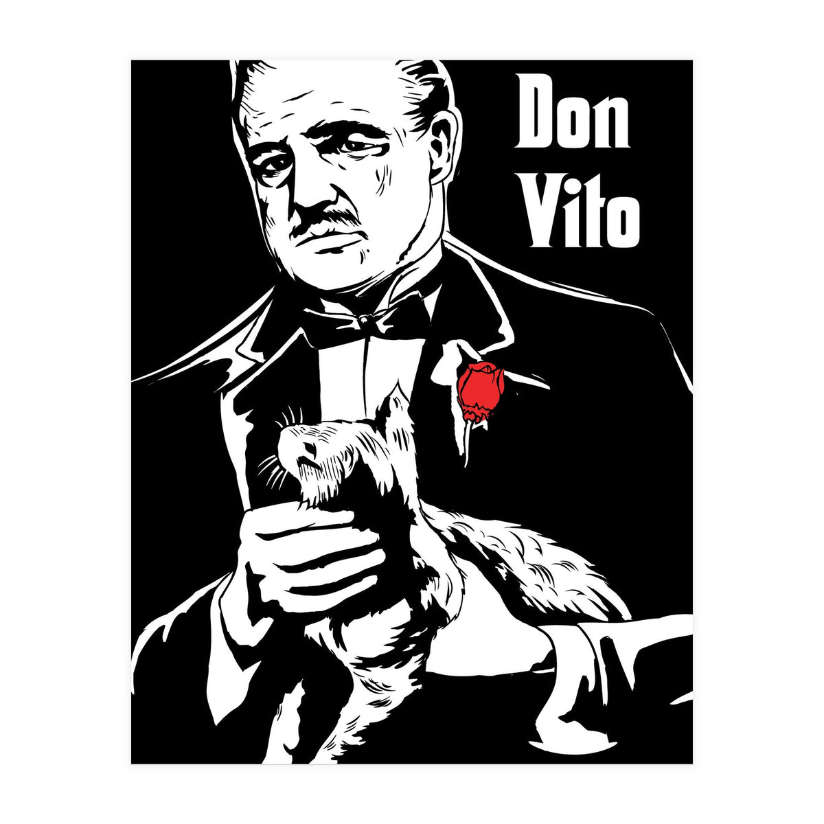 Don Vito The Godfather movie poster (Print Only)