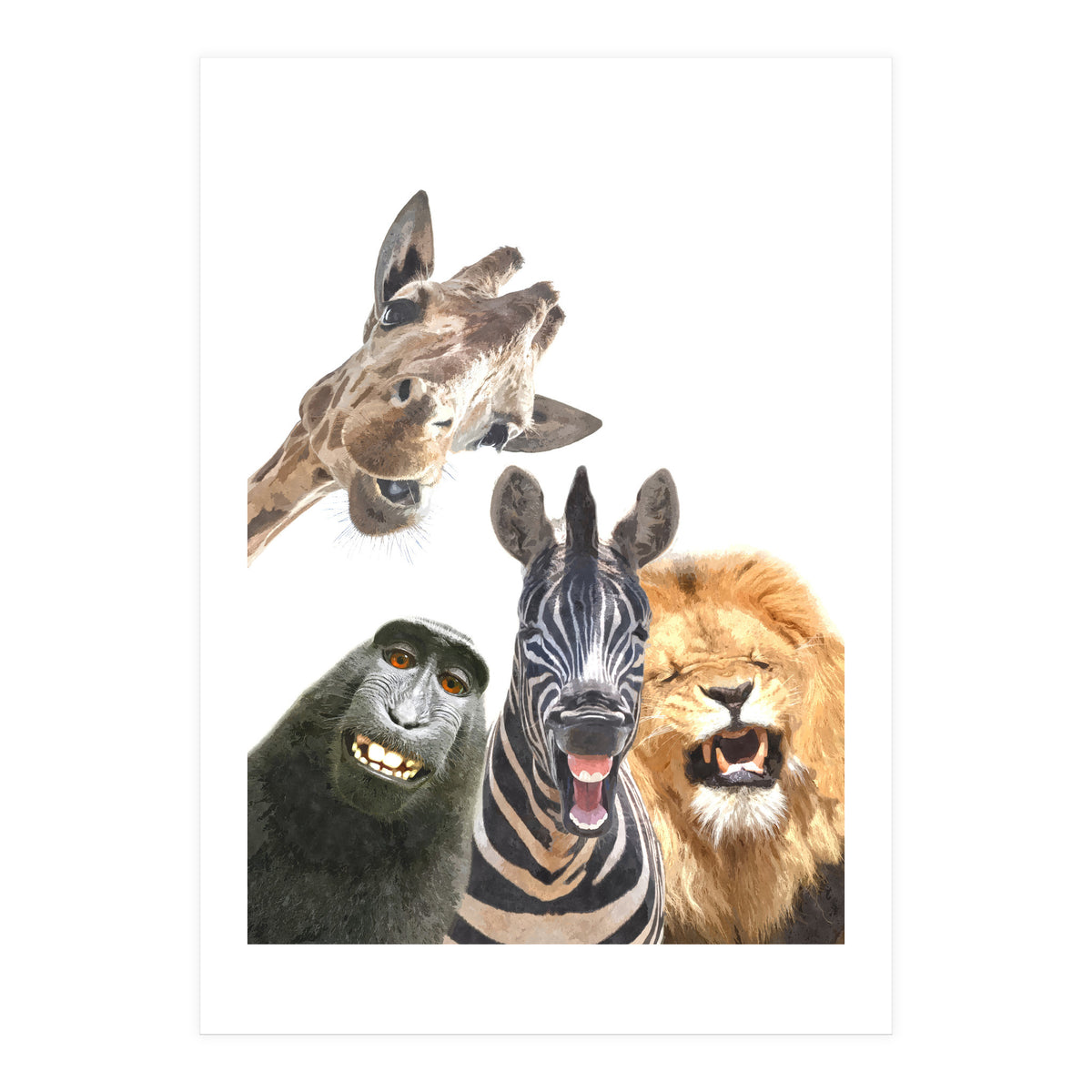 Jungle Animal Friends (Print Only)