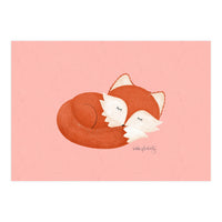 Sleepy Fox (Print Only)