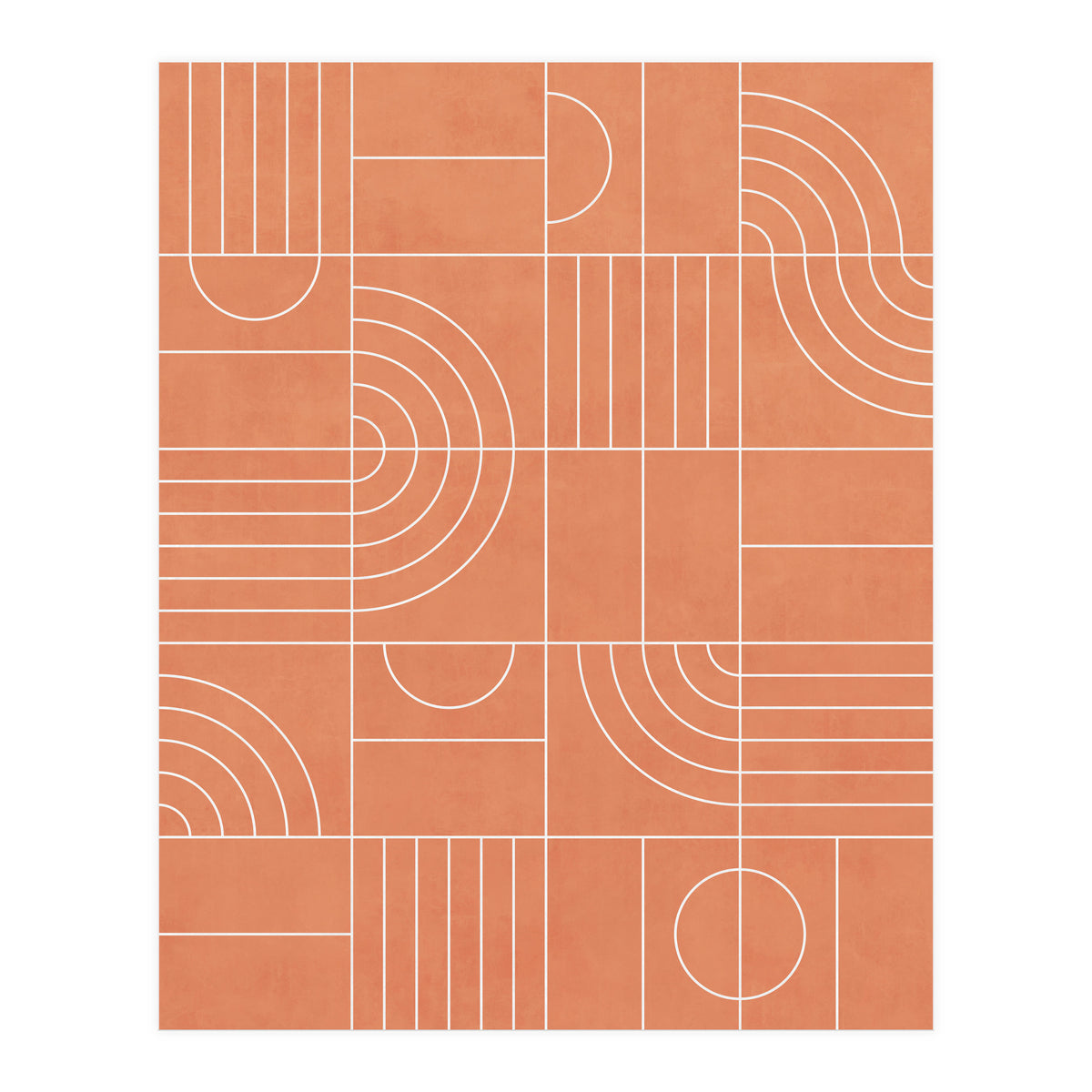 My Favorite Geometric Patterns No.23 - Coral (Print Only)