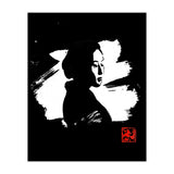 Black gesiha in white (Print Only) thumbnail
