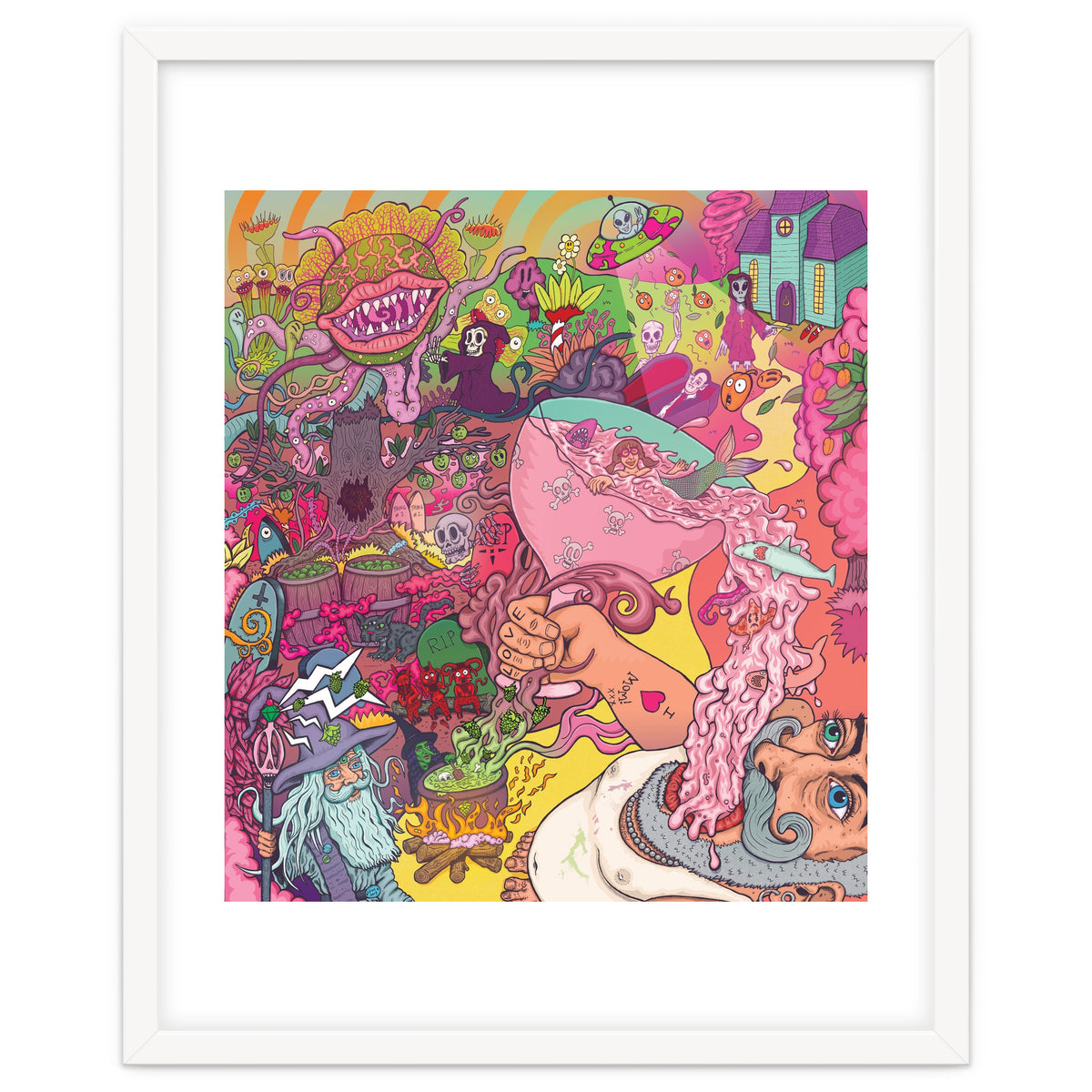 Abbeydale Brewery Collab Series Full Illustration - Yeastie Boys UK, Northern Monk, Origins Fyne Ales, Haand, Brew York and Black Jack Brewery.