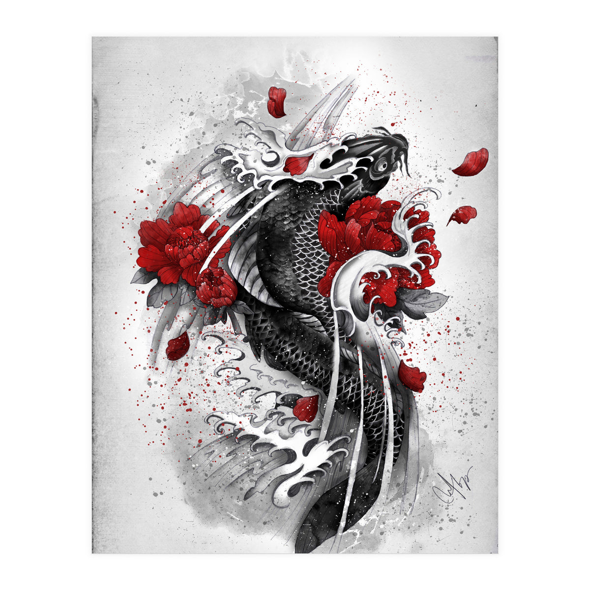 Black Koi (Print Only)