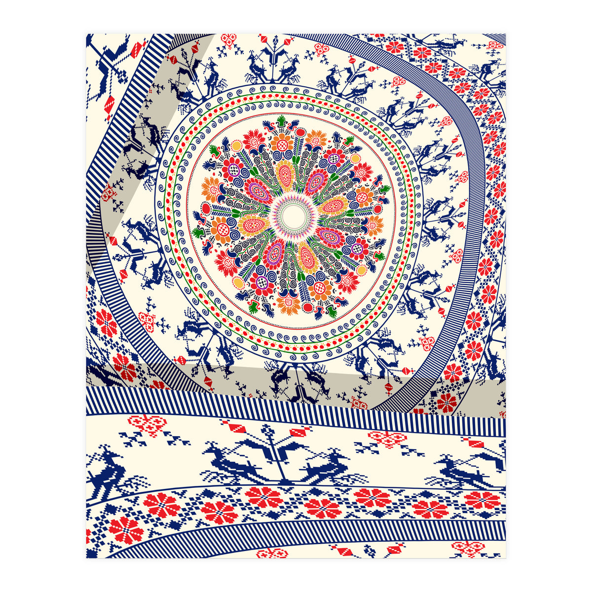 Romanian embroidery background 4 (Print Only)