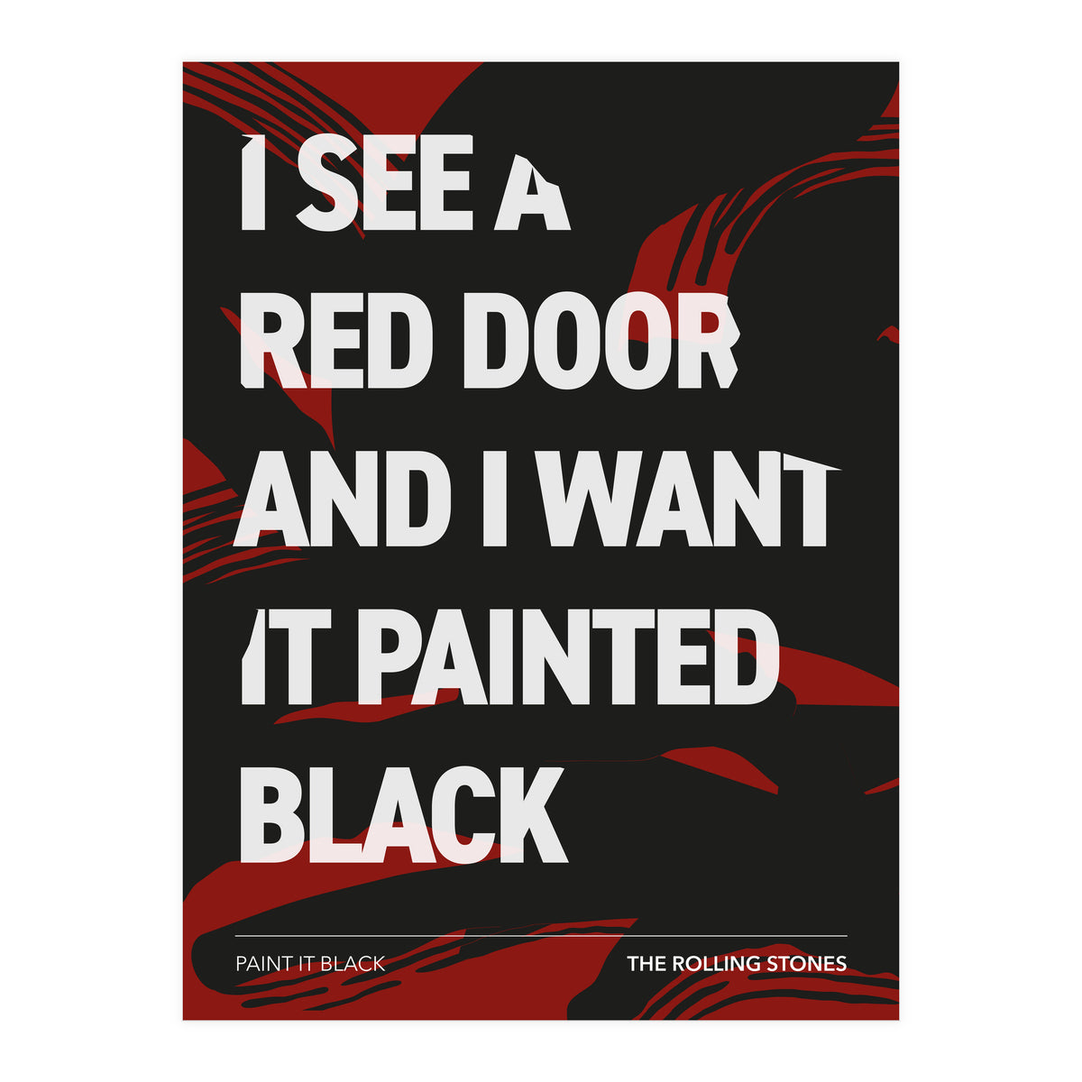 The Rolling Stones - Paint It Black (Print Only)