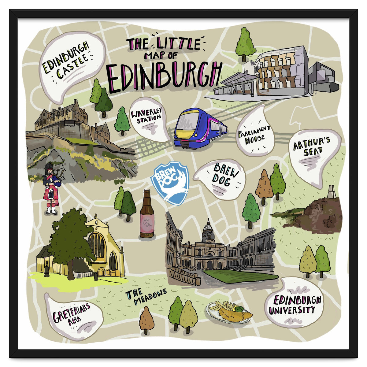 The Little Map of Edinburgh