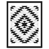 Urban Tribal Pattern No.15 - Aztec - White Concrete