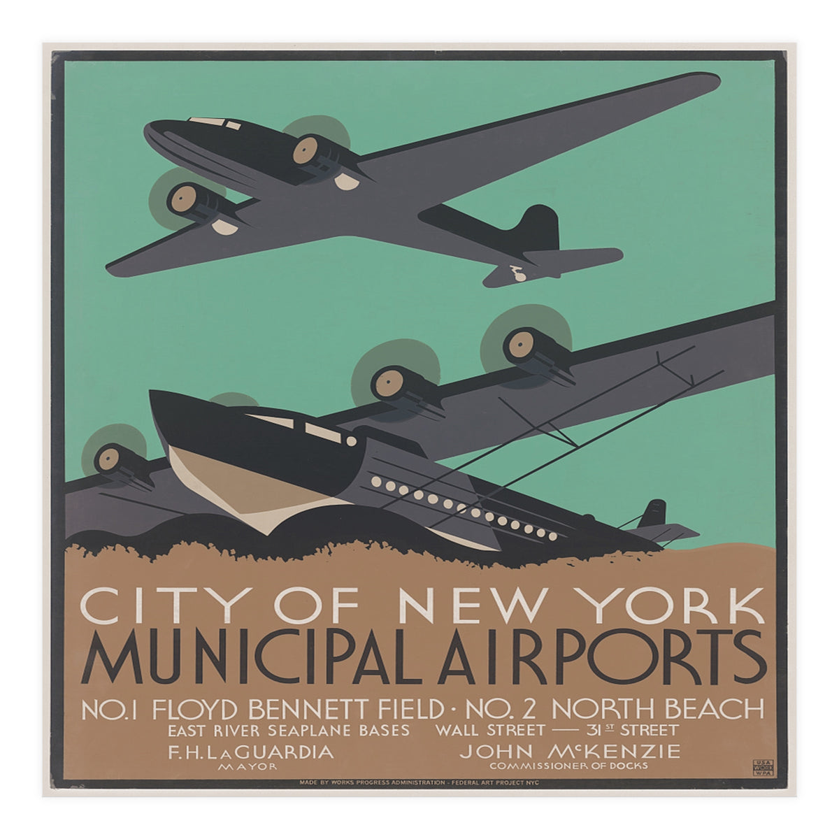 New york airplanes. (Print Only)