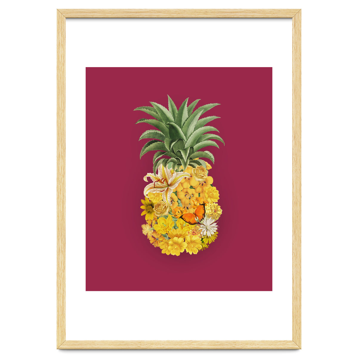 Pineapple Floral Pink