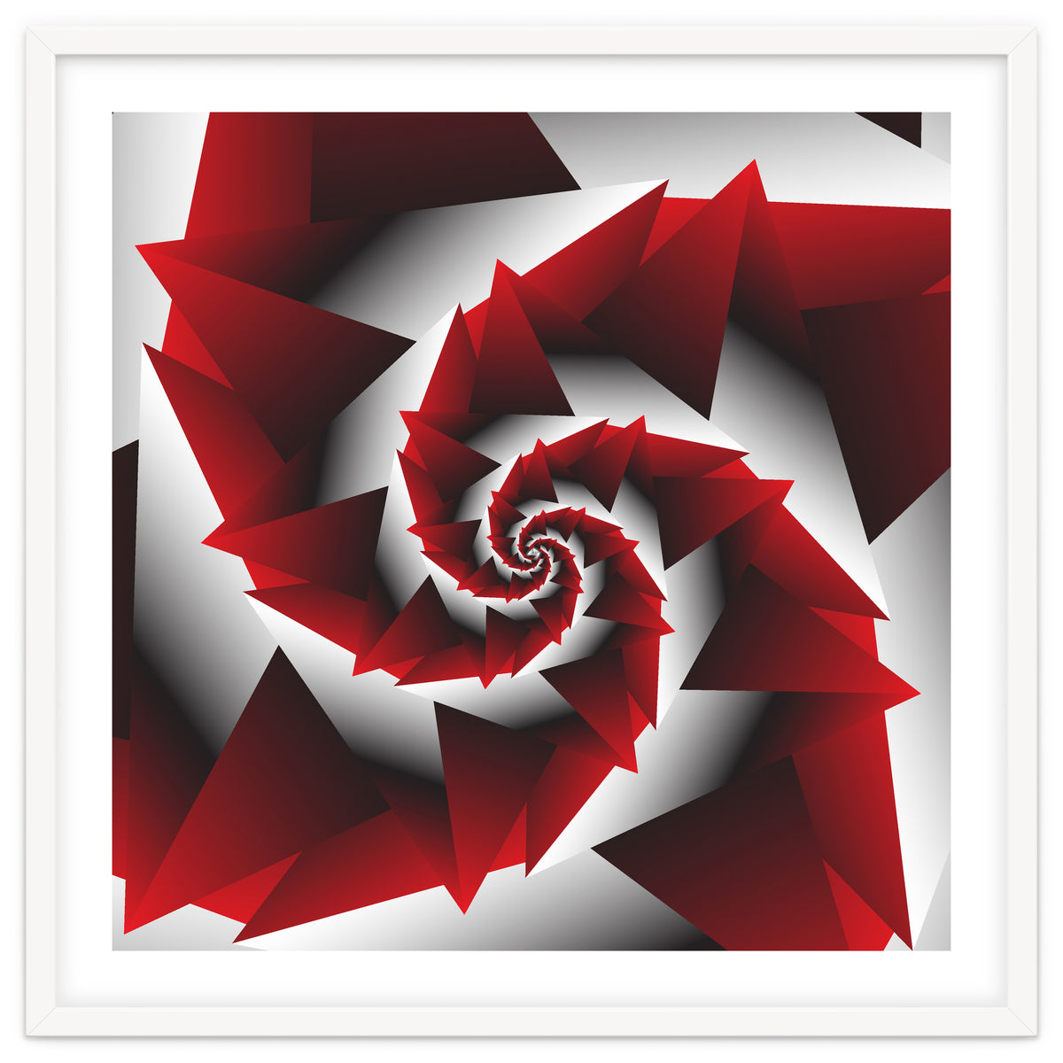 Abstract Geometric Red Graphics