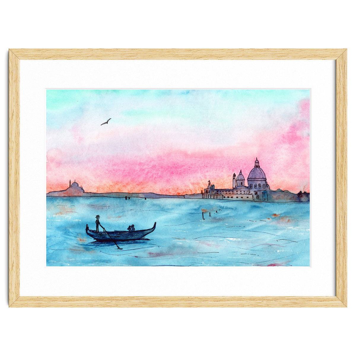 Sunset in Venice || watercolor