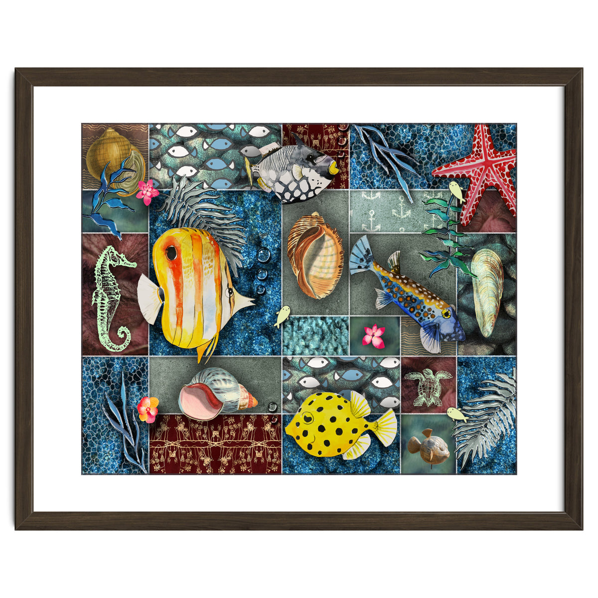 Sea Life Collage