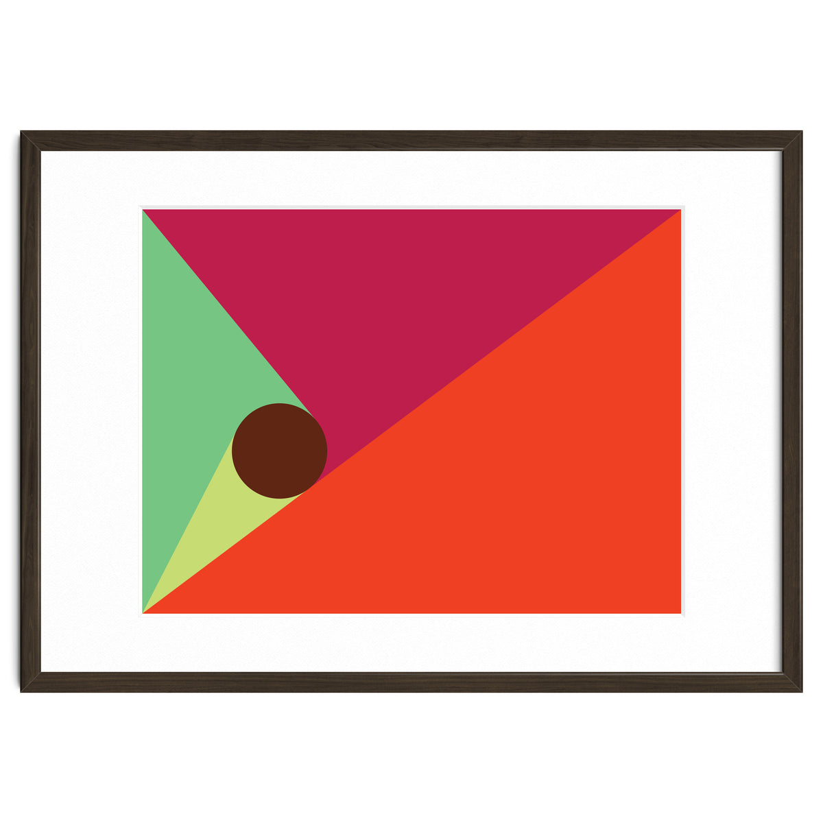 Geometric Shapes No. 25 - orange, mint & purple