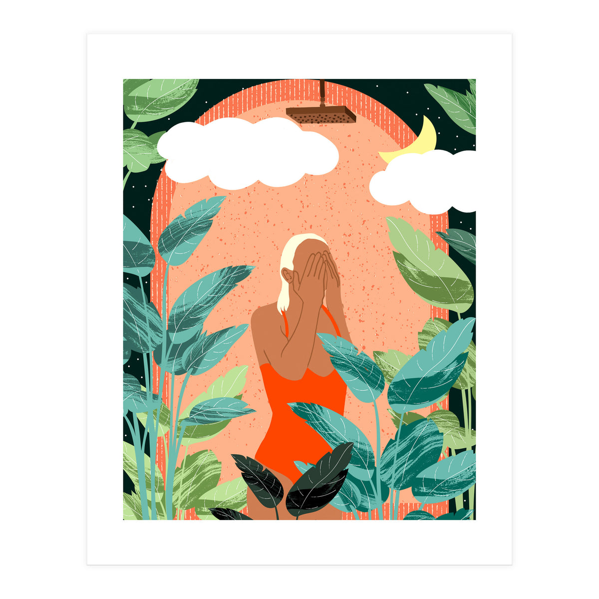 Starry Night Shower (Print Only)