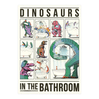 Dinosaurs in the Bathroom, Funny Toilet Humour (Print Only)