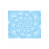 Pastel Colors Flower Pattern Set Blue (Print Only) thumbnail