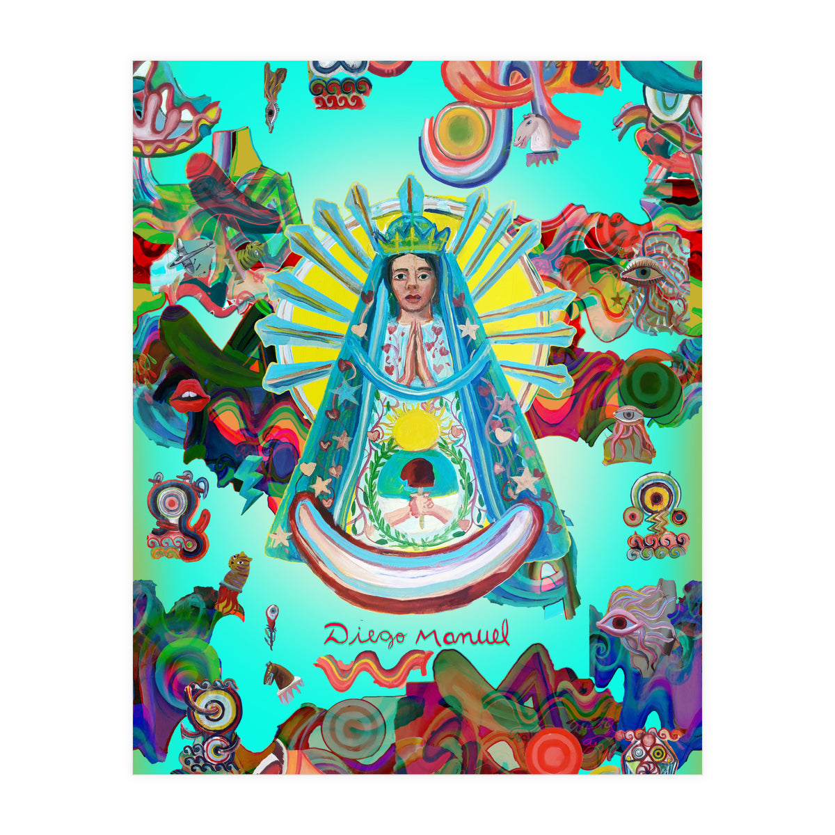 Virgen Y Graffiti 15 (Print Only)