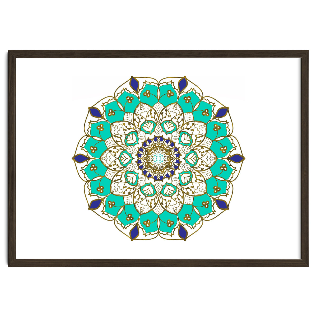 Blue and Gold Mandala