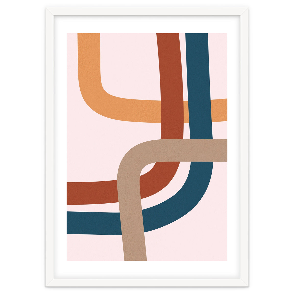 Abstract Colorful Line Art I