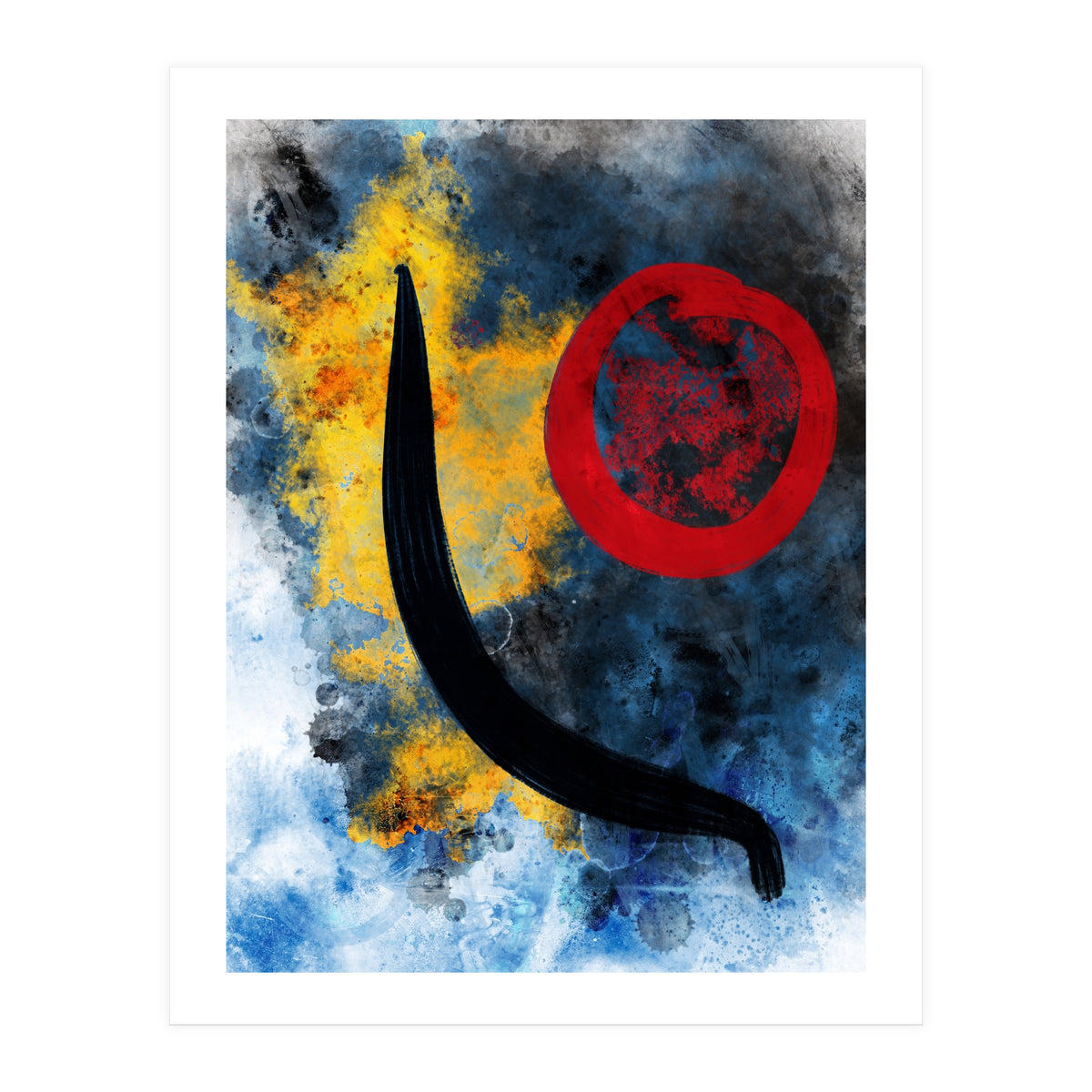 Abstract Calligraphy in the universe  (Print Only)