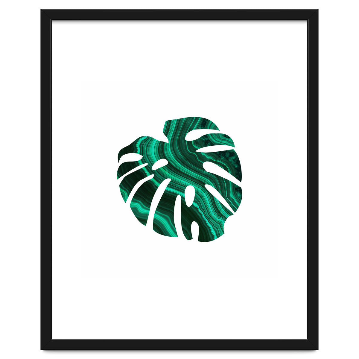 Green Marble Leaf I