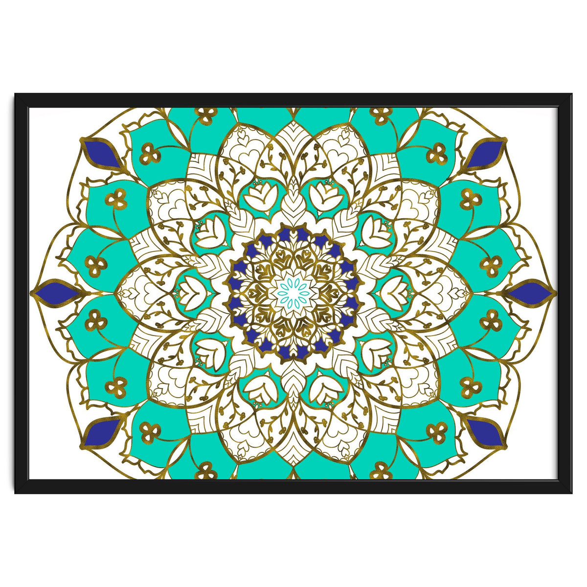 Blue and Gold Mandala
