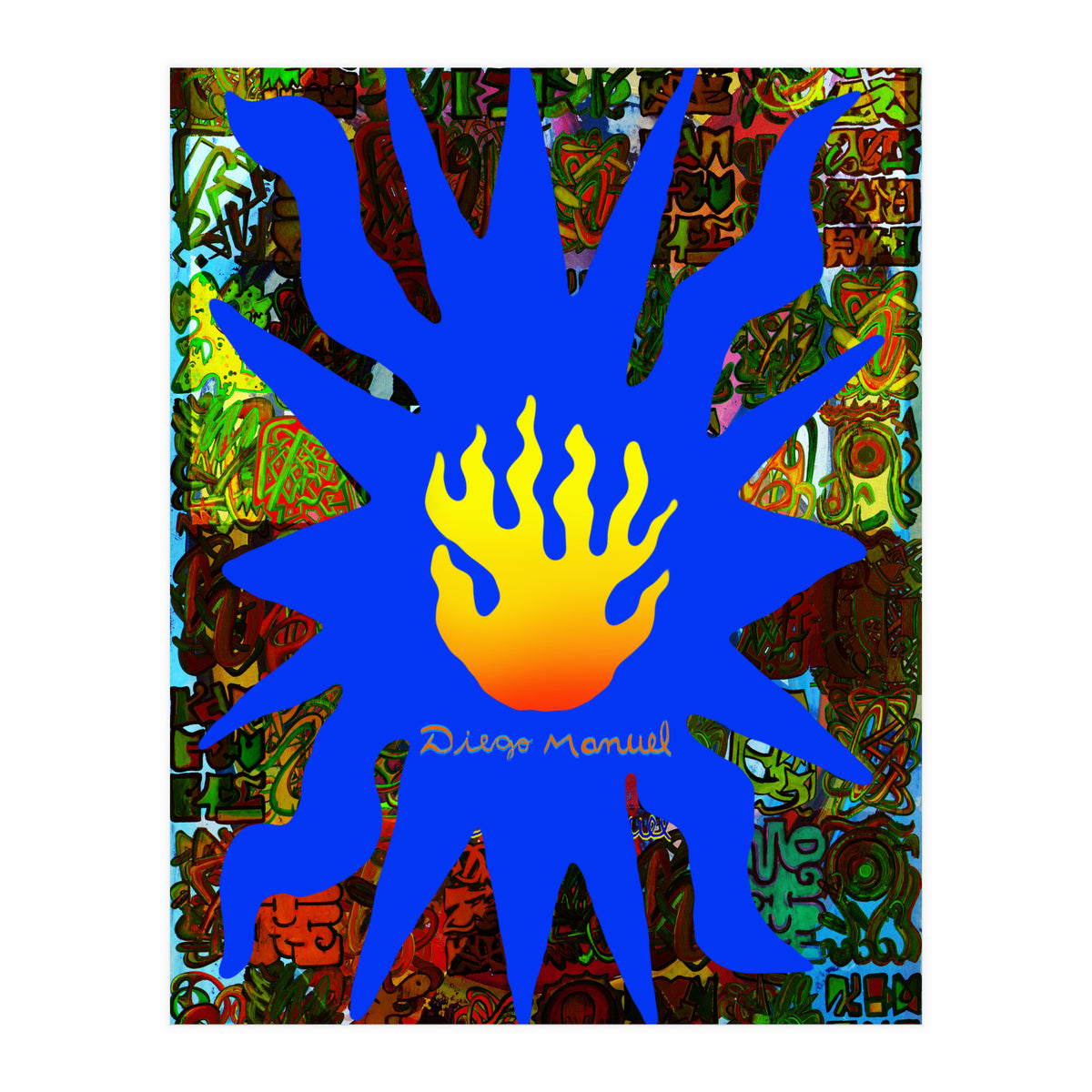 Fuego Y Graffiti 64 (Print Only)