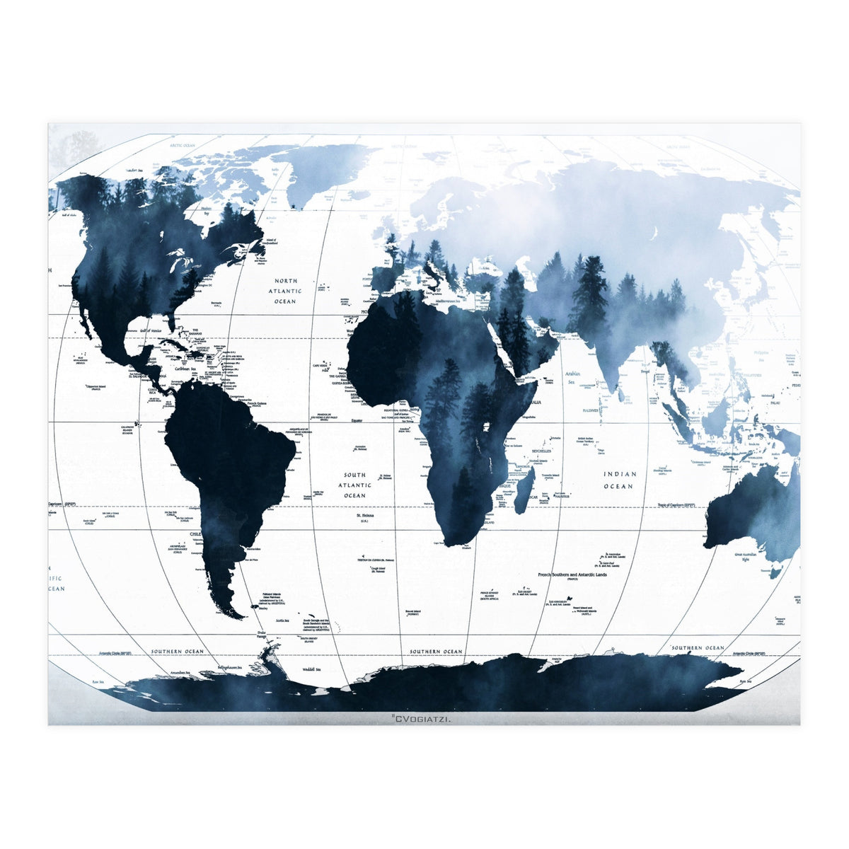 ALLOVER THE WORLD-Woods fog (Print Only)