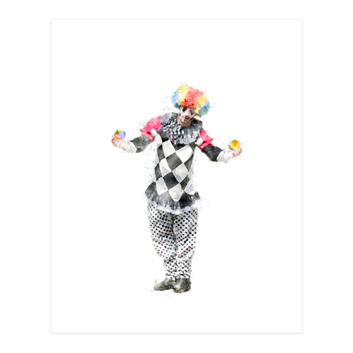 The Juggler Clown (Print Only)