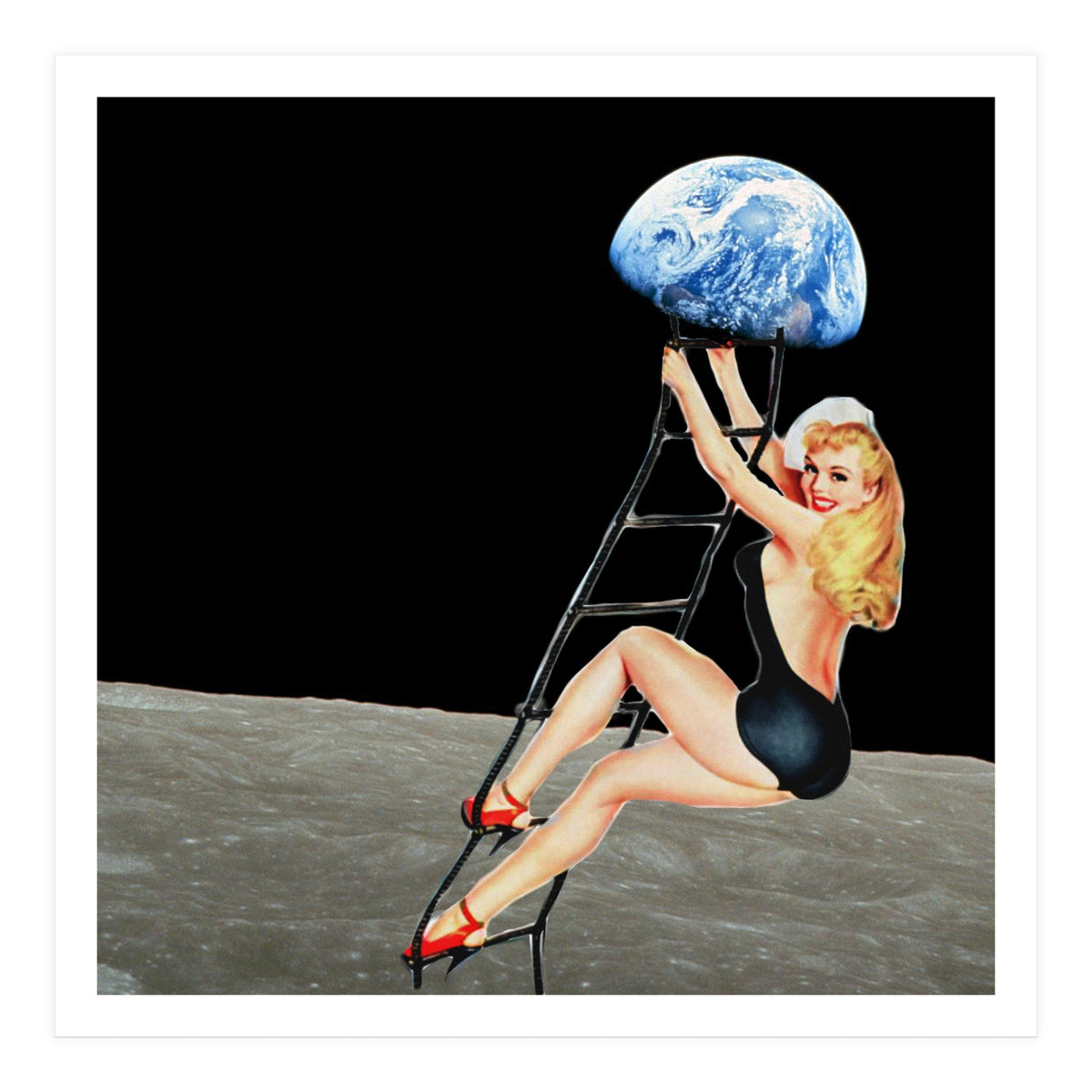 Hey Everbody Lets Go Back To Earth (Print Only)