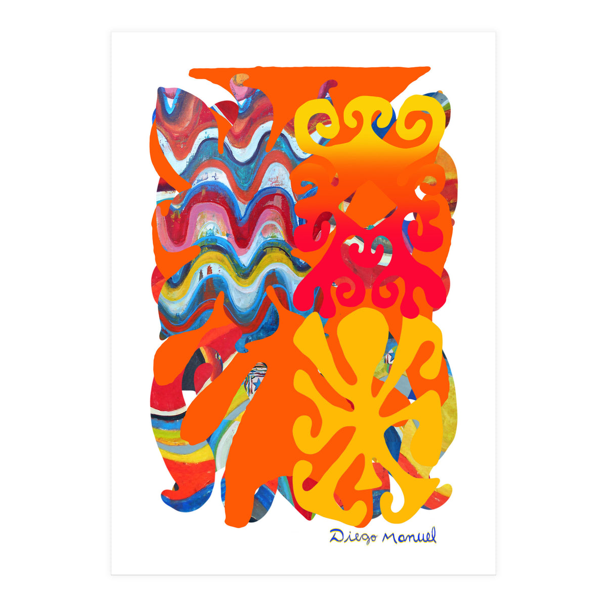 Pop Abstract Asimetrico 7 Copia (Print Only)